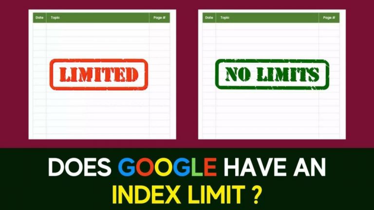 Điều gì sẽ xảy ra nếu Google index là hữu hạn?