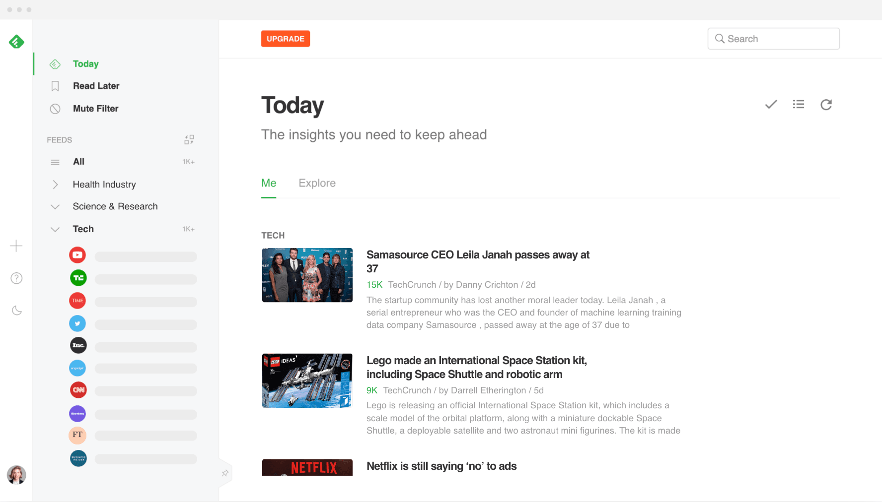 Welcome to Feedly